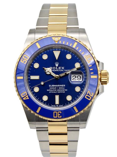 1989 submariner gold two tone rolex|Rolex Submariner 126613lb for sale.